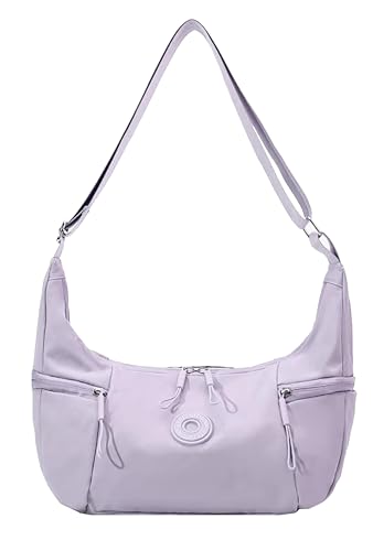 Image of WildHorn Nylon Shoulder Sling Bag for Women | Lightweight Crossbody Travel Bag with Multiple Zipper Pockets | Everyday Casual Handbag with Adjustable Strap (30 x 28 x 10 cm)