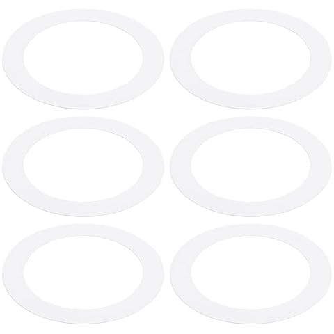 PATIKIL 6 Pcs White Metal Goof Rings Cover