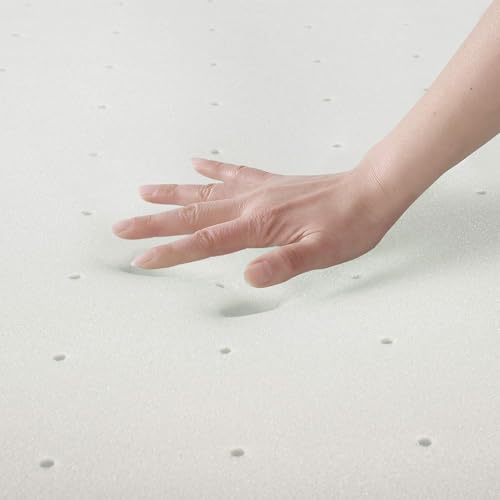 Image of Best Price Mattress 2.5 Inch Ventilated Memory Foam Mattress Topper, CertiPUR-US Certified, Short Queen