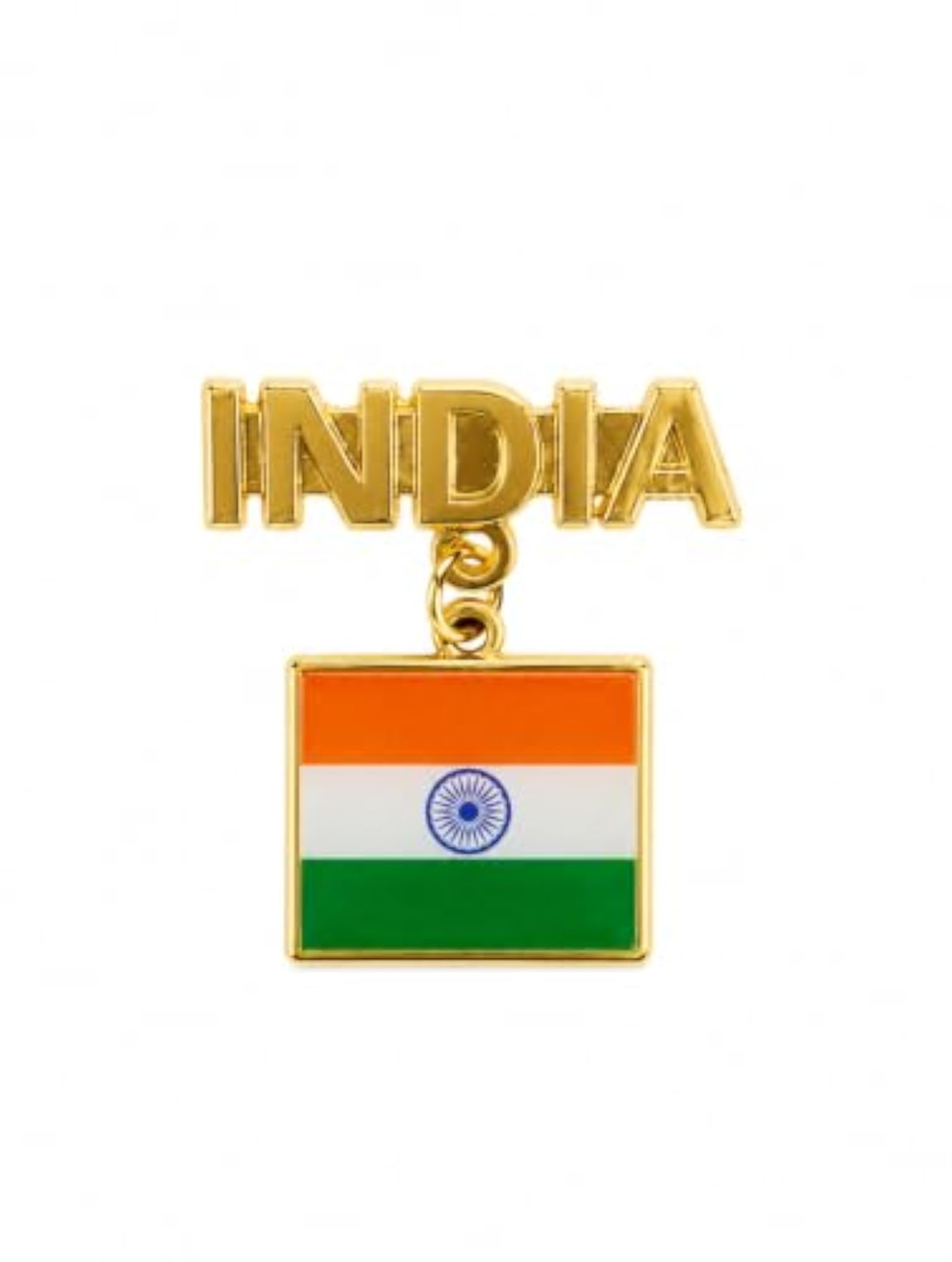 India Flag Lapel Pin Badge, Tricolor Design