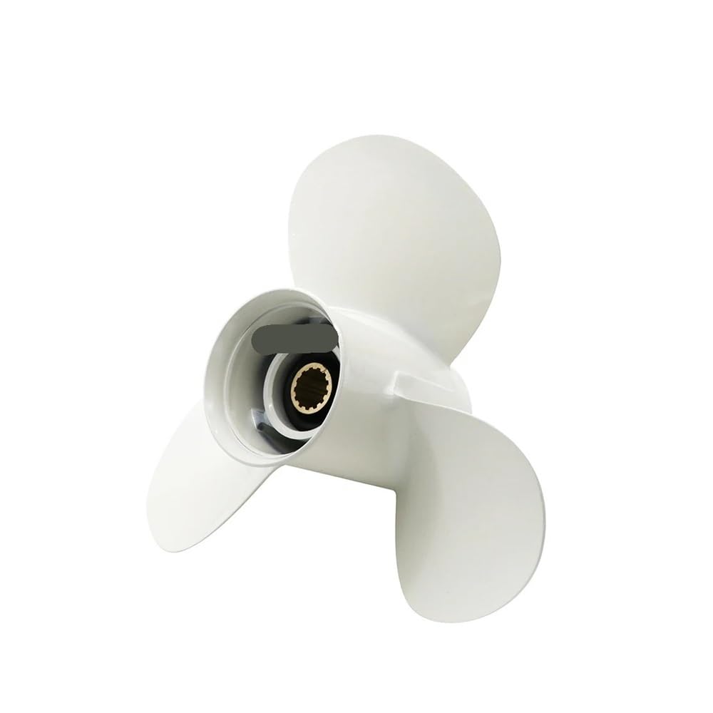 Hélice 11 3/8x12-G de haute précision pour moteurs hors-bord F30 à F60, finition haut de gamme