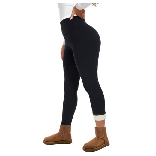 25 Cozy Winter Outfit Ideas for Women (Style Guide) Fleece Lined Leggings