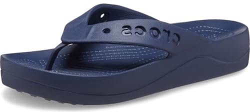 Image of Crocs Women Baya Platform Flip Blk Croslite Flip | 208395-001 |