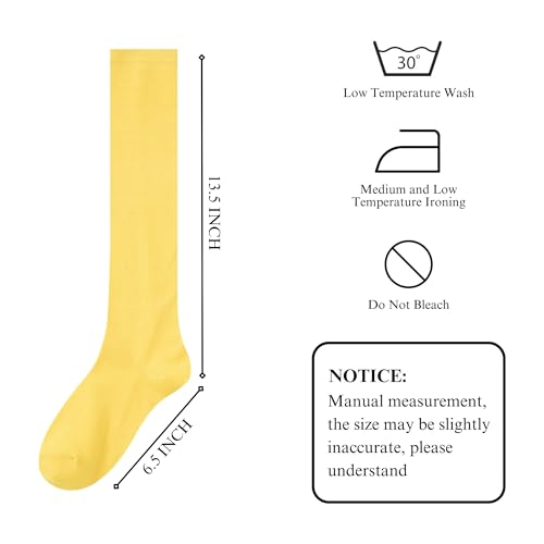 Image of Knee High Socks for Women, Long Tall Knee Tube Socks