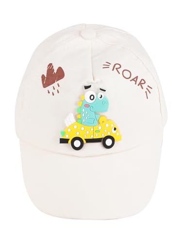 Image of PASSION PETALS Summer Dino Rockstar Baseball Cap for Kids Boys and Girls 2-4Years