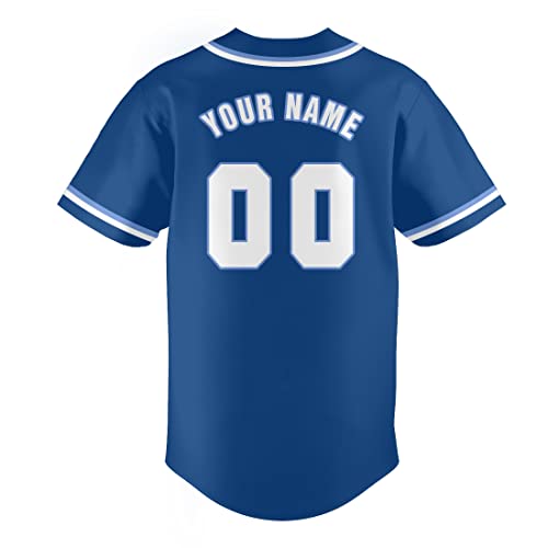 Custom Baseball Jersey Men Women Youth Softball Sport Clothing Personalized Name & Number Button Down Shirt #TOP2