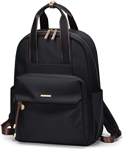 GOLF SUPAGS Laptop Backpack for Women Top-Handle Computer Bag Work Travel College Backpack Purse Fits 15 Inch Notebook(Black)