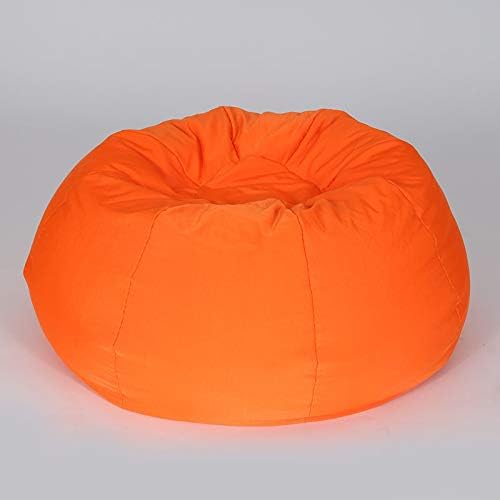 Fun and Function - Mega Mushy Smushy Bean Bag Chair - Alternative Seating Options for Classrooms, Clinic & Home Use - Lightweight & Calming - Large, 24 Inches - Orange