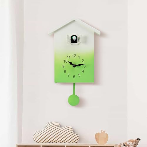 Reloj de cuco moderno para decorar la pared de la sala de estar 7