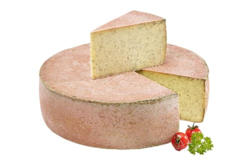 Almgourmet - Queso de pino de Tiroelr - 2 unidades de 400 g cada uno - queso picante cortado con agujas de pino - masa suave