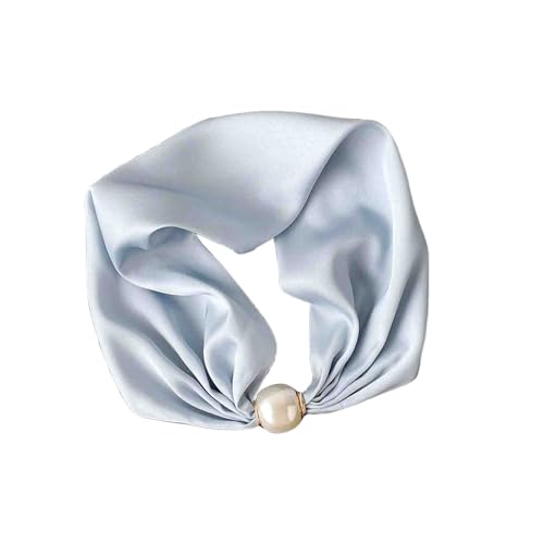 Women's Neck Protection Pearl Scarf Summer Headscarf Magnetic Buckle Decorative Pendant Scarf Simple Full Match Scarf
