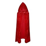 Capa con capucha y cuerda de uso universal en tu vida, increíble para la fiesta de Halloween, juegos de rol, bodas, brujas de vestuario teatral, fotos de Halloween, vampiros, realeza, mago, gótico, disfraces, etc.,