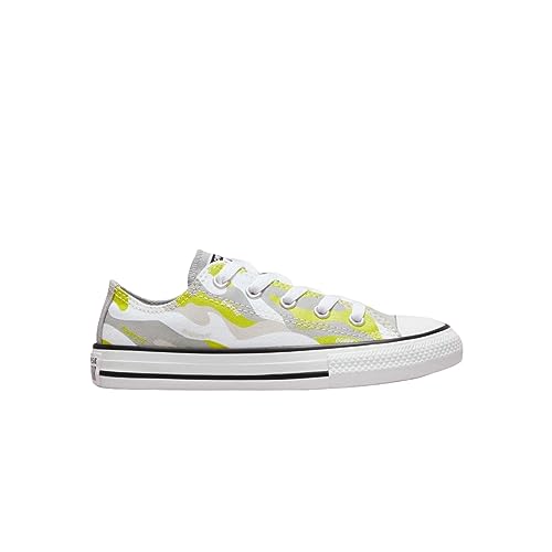Converse Youth Chuck Taylor All Star Camo Ox White/Ash Stone/Lime Twist (us_Footwear_Size_System, Little_Kid, Numeric, Medium, Numeric_3)4