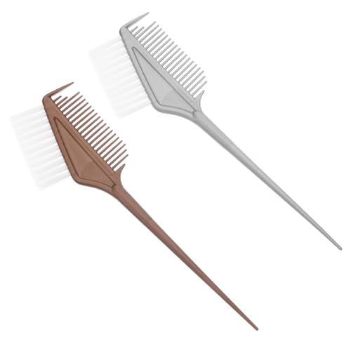VICASKY Set 2 Pezzi Spazzole per Tintura Chioma Pennello Applicatore per Tinture per Parrucchieri Barbiere Accessori Saloni di Bellezza Riutilizzabile Lavabile per Uso Domestico