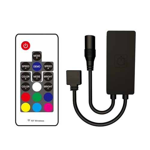 Controlador tiras LED con mando que atraviesa paredes para cambiar luces sin apuntar