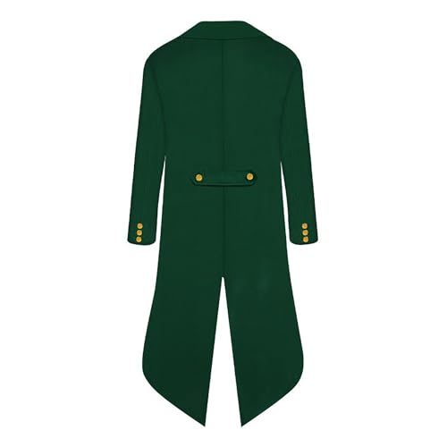 Steampunk Gothic Tuxedo Jacket for Men Victorian Tailcoat Vintage Magician Tuxedo Suit Set with Coat Hat Tie4