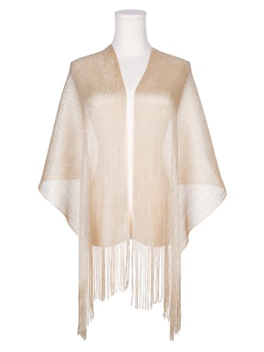 Women Shawls and Wraps for Evening Dresses, Bling Sparkly Shiny Shimmer Dressy for Wedding Party3
