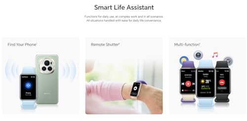 HONOR Band 9 Homme Montre Connectée,Smartwatch Fréquence Cardiaque SpO2,96 Modes Sport,14 Jours D'autonomie de la Batterie,Fitness pour Android iOS,Noir – Image 6