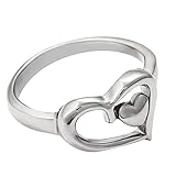 metallringe zum basteln Ring Liebesgeschenk Doppelring Valentinstag Silber Reines Paar Geschenk Schmuck Ringe