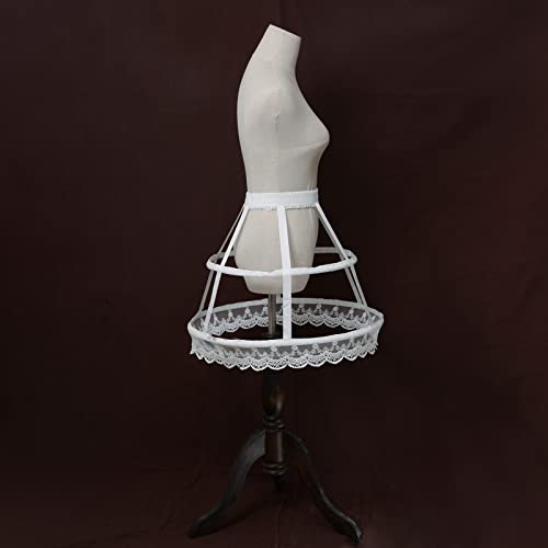 Image of Women Crinoline Petticoat Hoops Skirt Short Half Slip Underskirt for Girls Wedding Bridal Underskirt Slip