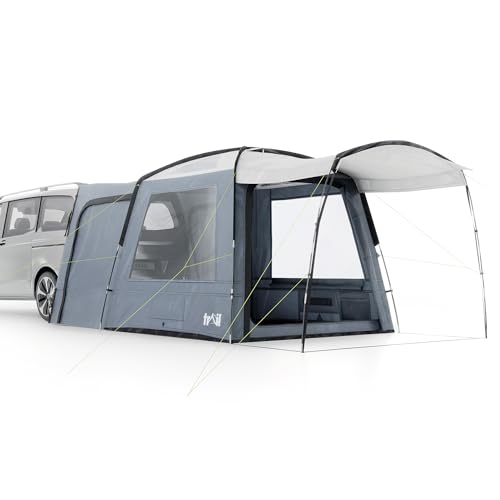 Trail Tailgate Awning FG Driveaway Campervan Rear Extension Tent for Mid-Sized Vans & Large SUVs 5000mm Waterproof UPF50+ UV Protection Skylights & Ventilation Road Trip Camping Shelter