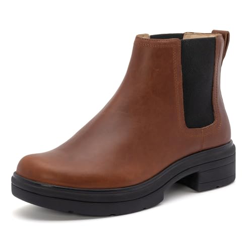 ABEO Vista Chelsea Boots for Women | Fall Boots For Women | Water Resistant Leather | Built-In Orthotic Insole