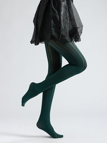 Image of Sahabowi Women Tights, Sheer High Waist Pantyhose, Vintage Control Top Stockings, Siwa7