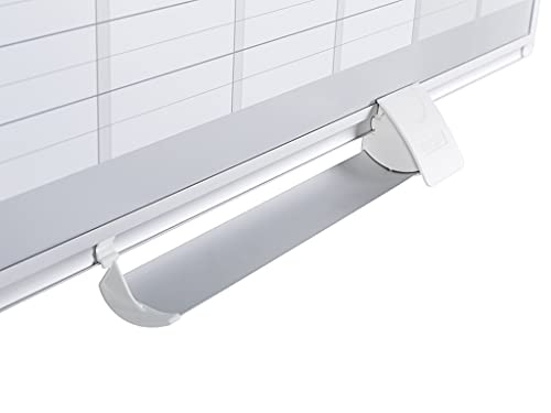 Mastervision Magnetic Dry Erase Weekly White Board Planner, Wall Mounting, Sliding Marker Tray, 24" X 36", Aluminum Frame #TOP4