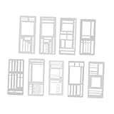 HYLQGMI 9 Pieces Journal Stencil Planner Template for Record Notebook Diary