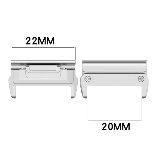 Adaptateurs de montre Garmin 22mm connecteurs quick fit boucle acier