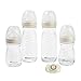 Bebeconfort Kit Biberon Neonato Physio Air Care, Biberon Vetro Anticolica, 0+ Mesi, Include 4 Biberon, un Succhietto Anatomico e Tettarelle in Silicone, Sand immagine