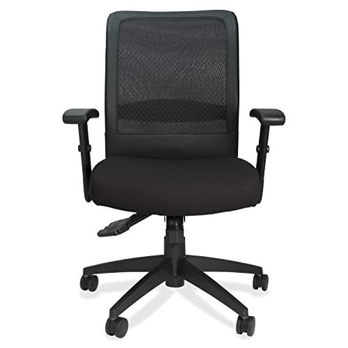 Lorell Executive High-Back Mesh Multifunction Chair, 46.3" X 27.8" X 27.8", Black #TOP1