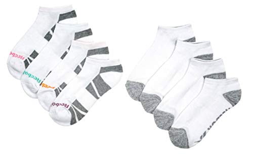 Reebok(リーボック) Ladies Cushion Low Cut Socks (8 Pack) (White)