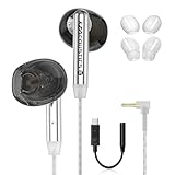 KZ Duet USB C Headphones, Wired Earbuds for Samsung S25 S24 S23 FE S22 S21 S20 A53 A54 Type C Noise Isolating Fit IEM Built-in DSP Sound Card with EQ for iPhone 17 16 Pro Pixel 9 Pro (Black, DSP)