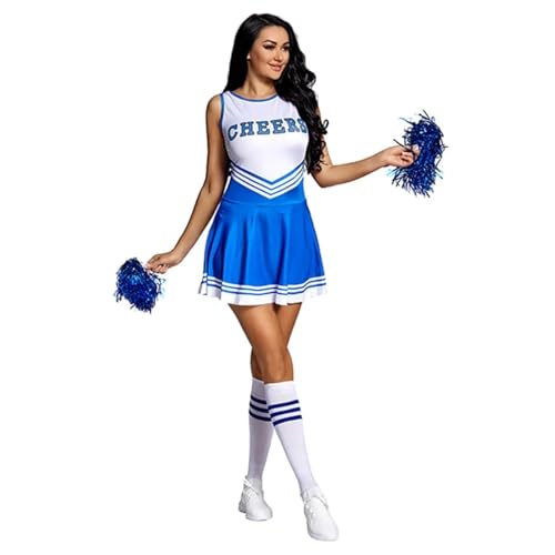 Uniforme de Animadora Multicolor de 5 Piezas con Estampado de Letras Tradicional 3