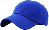KB-LOW ROY Classic Cotton Dad Hat Adjustable Plain Cap. Polo Style Low Profile (Unstructured) (Classic) Royal Adjustable