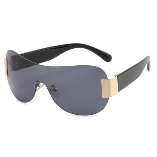 Lunettes de soleil sans monture pour homme et femme style punk