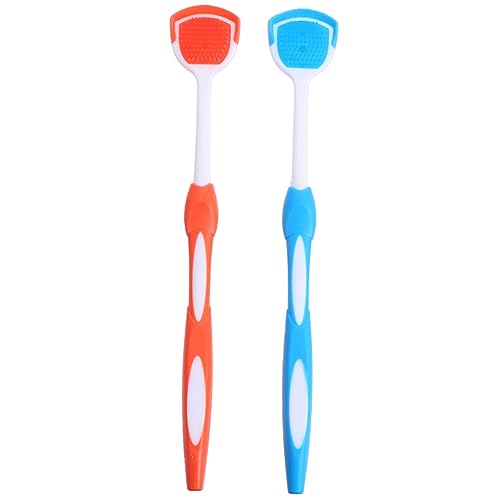 PACKOVE 2pezzi Raschietto Per Lingua Per Adulti Ergonomico Strumenti Dentali Per Pulizia Della Lingua Raschietto Per Resistente e Leggero Facile Da Trasportare Rimuove Residui Di Cibo Ridu
