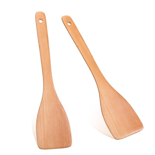 Wood Spatula for Cooking - 13 Inch Beech Wood