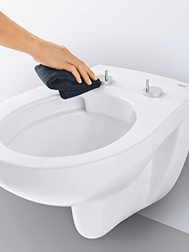 GROHE Bau - Wand-Tiefspül-WC (spülrandlos, 3/6l, für Unterputz-Spülkasten), rund, alpinweiß, 39427000 - Image 5