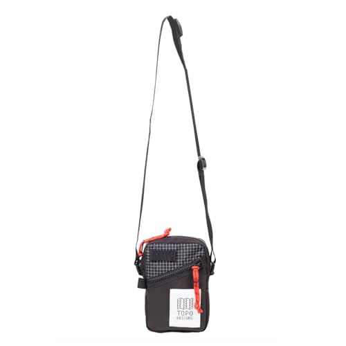 Topo Designs Mini Shoulder Bag (Black/Grid)