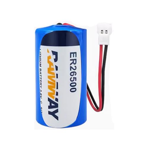 MEELER 10 PCS C Size 3.6V 9000mAh Lithium Battery for ER26500 with 51005 White Plug