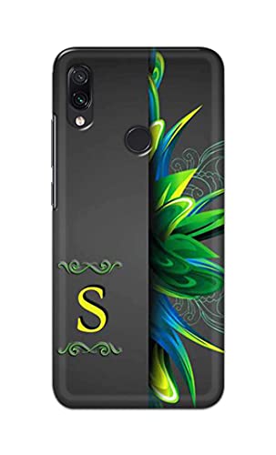 Image of Name II Initial II Letter Alphabet S Hard Back Case Cover for Redmi Note 7 / Redmi Note 7 Pro /Redmi Note 7S Back Cover -(J5) VNS2222