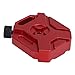 Simulation Mini Fuel Tank for RC Crawler Cars, Aluminum Alloy Decoration Accessory, Realistic Design with Metallic Sheen, Universal Fit for SCX10 1/8 1/10 RC Crawler (Red)