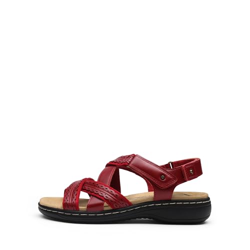Image of DREAM PAIRS Women's Arch Support Sandals Comfortable Open Toe Dress Flats Walking Sandals For Summer