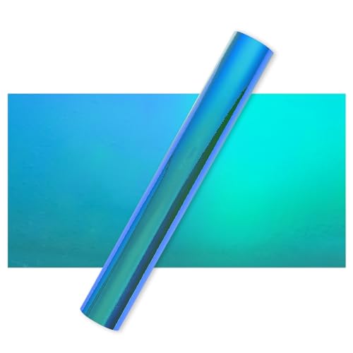 IModeur Opal Blue Permanent Vinyl Roll - 30.5 x 153 cm Adhesive Vinyl for Mug, Cup, Window & Home Decor, and Other DIY Projects