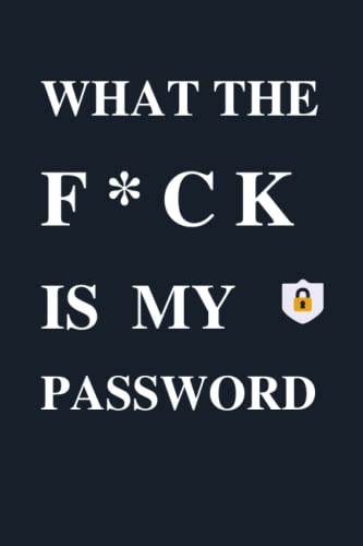 What the f*ck is my password: Small internet password notebook