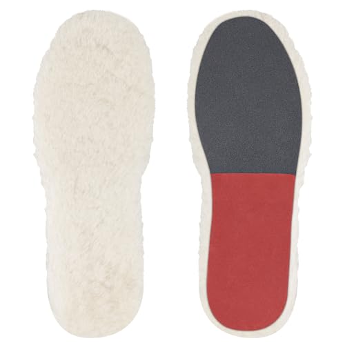 Endoto Replacement Insoles for UGG Men Slipper and Boot Shoes, Sheepskin Insole Inserts for Foot Warm(Size:Men11-EU44)