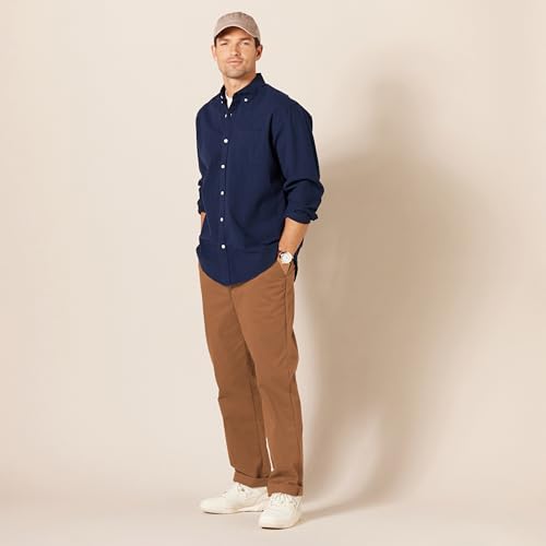 Image of Amazon Essentials Men's Classic-Fit Wrinkle-Resistant Flat-Front Stretch Chino Pant