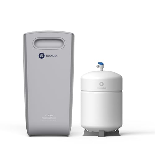 Image of Bluewater Cleone Balance Reverse Osmosis Water Filter System - in-Home Under Sink Water Purifier, 3 Stage Filtration - NSF /ANSI 372 - Removes up to 99 Percent Contaminants - Space Saving Design